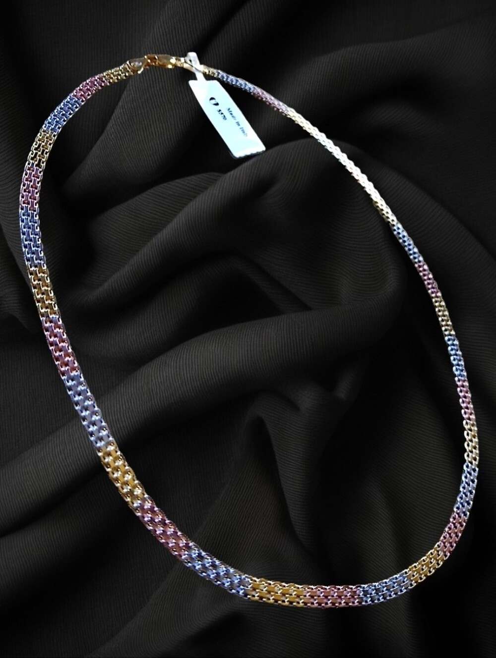 925 Tri Color Necklace